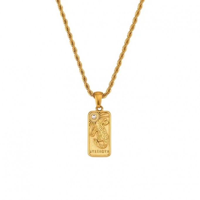 The Strength -18k Gold Plated Pendant