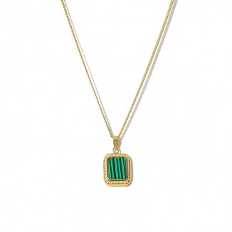 French Vacation -18k Gold Plated Pendant