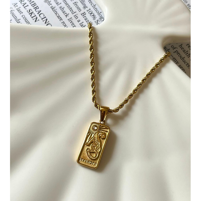 The Strength -18k Gold Plated Pendant