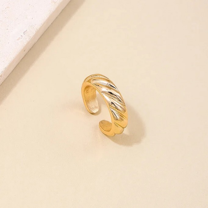 Scrutiny Ring -18k Gold Plated 