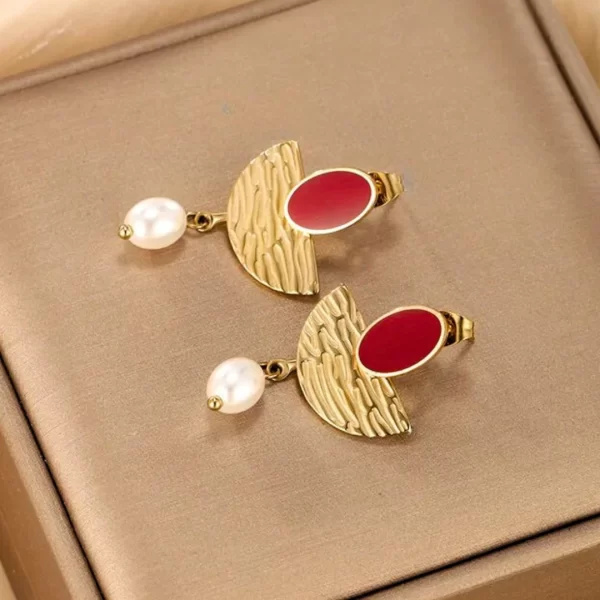 The Red Spot Earrings